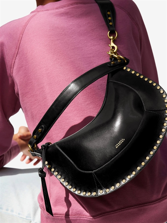 Isabel Marant Etoilé Naoko Hobo Studded Taske, Black 